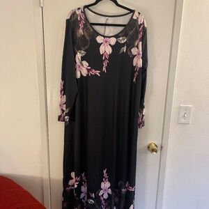 Plus size dress black and purple size 3x